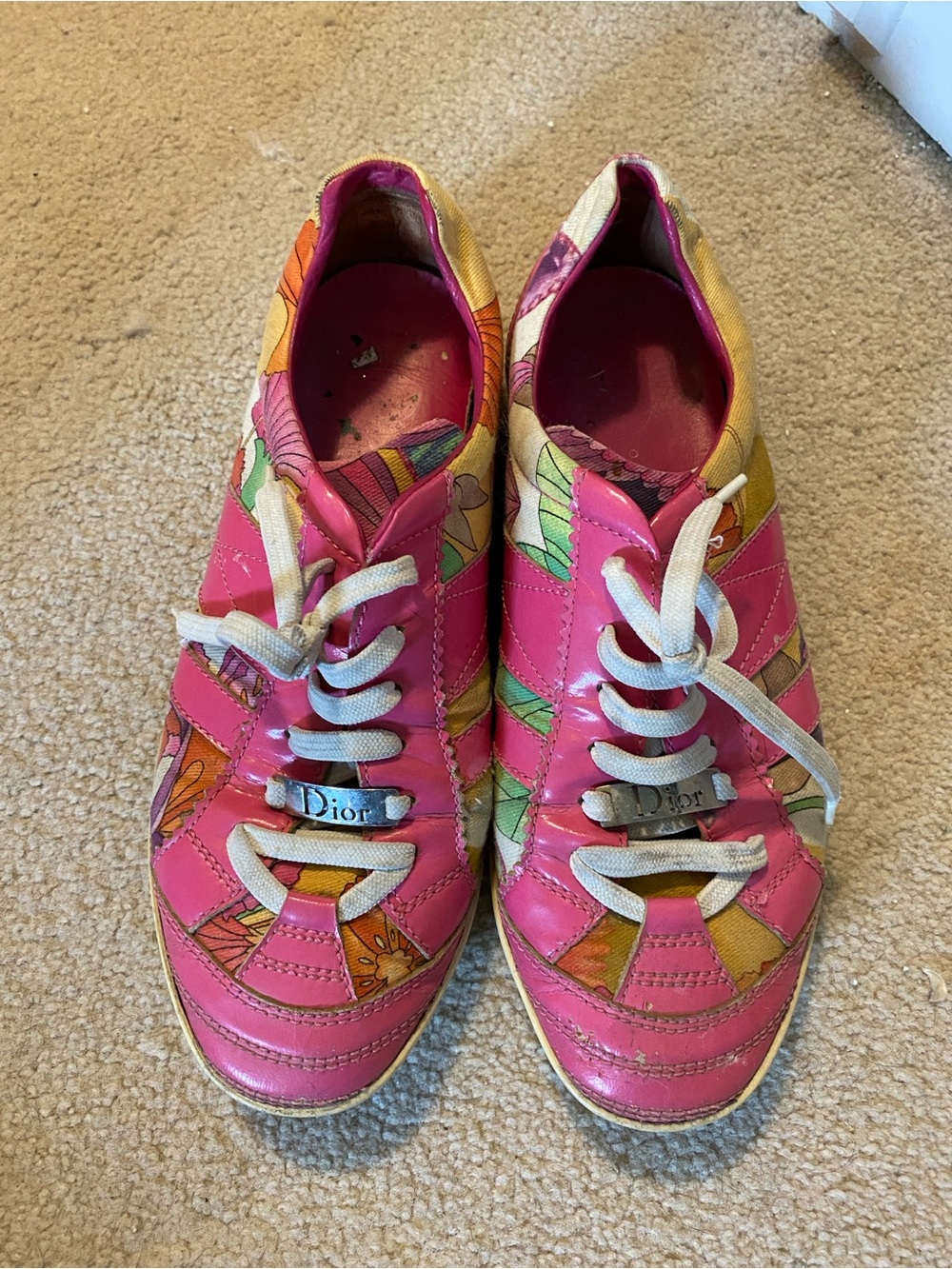 Dior Pink Sneakers size 7.5
